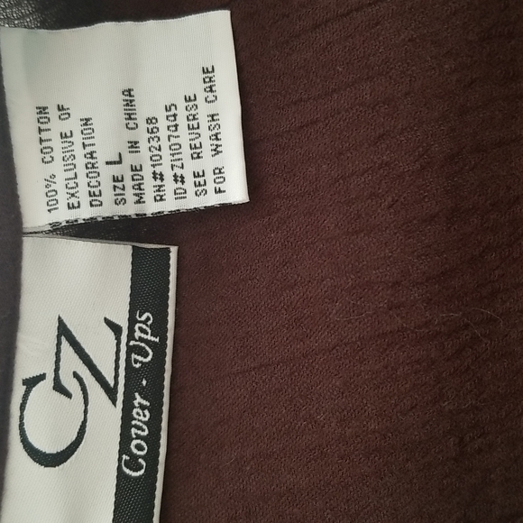 Beaded Beach Cover-Up, sz L - Picture 4 of 5